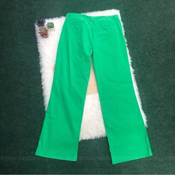 Lilly Pulitzer Green Corduroy Pants Cords - Picture 4 of 14